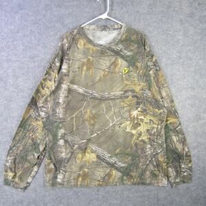 Blocker Outdoors Shirt Mens 2XL Camo Long Sleeve Hunting Outdoors Deer Logo